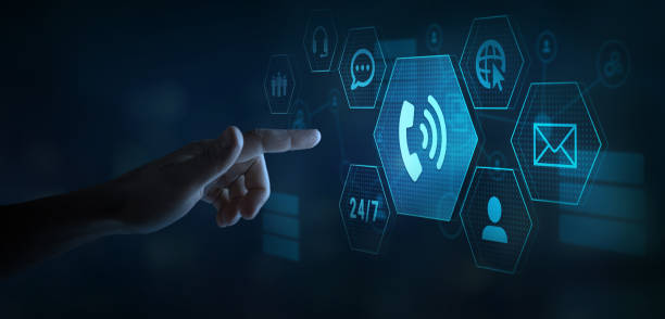 un téléphone illustrant le service client - centre d'appels offshore - Serenity