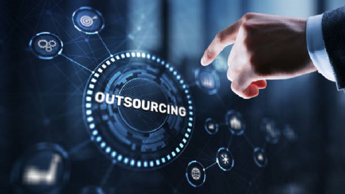 illustration du concept de l'outsourcing - télésecrétariat téléphonique médical externalisé - Serenity